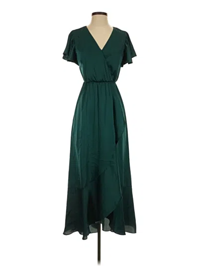 Pre-owned Nicole Miller Casual Dress In Green