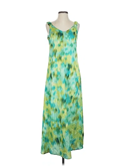 Pre-owned Nicole Miller Casual Dress In Green