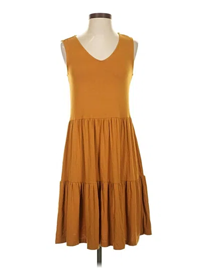 Pre-owned Nicole Miller Casual Dress In Orange