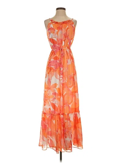 Pre-owned Nicole Miller Casual Dress In Orange