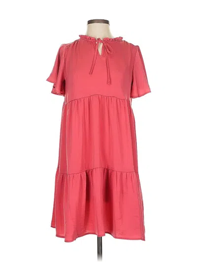 Pre-owned Nicole Miller Casual Dress In Pink