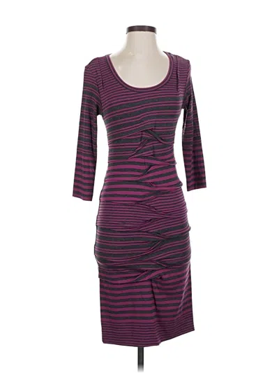 Pre-owned Nicole Miller Casual Dress In Purple
