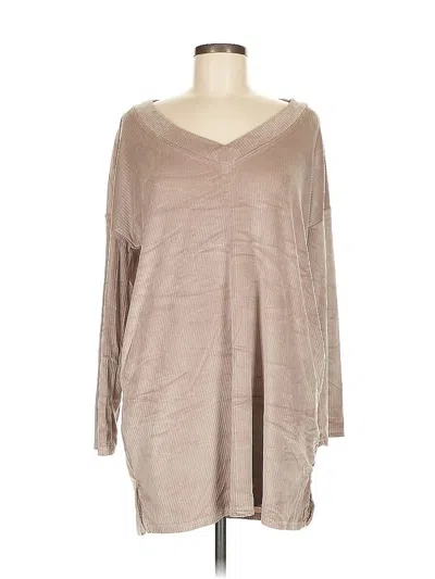Pre-owned Nicole Miller Casual Dress In Tan