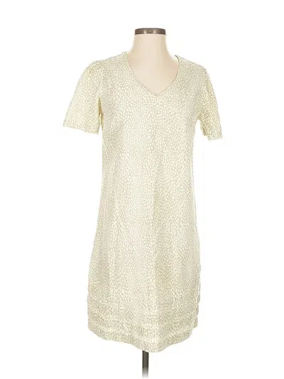 Pre-owned Nicole Miller Casual Dress In White