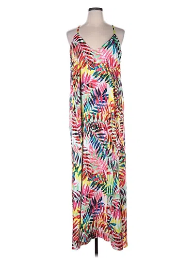 Pre-owned Nicole Miller Casual Dress In White