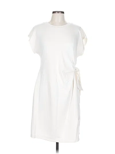 Pre-owned Nicole Miller Casual Dress In White