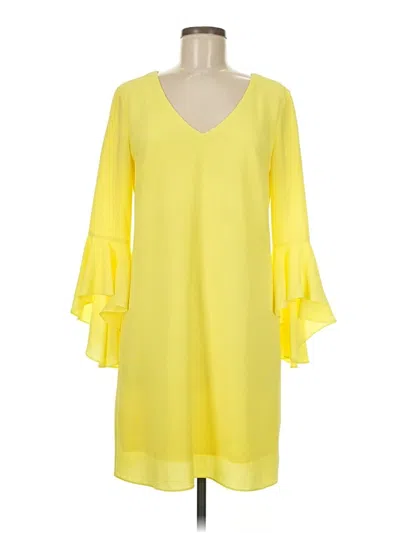 Pre-owned Nicole Miller Casual Dress In Yellow