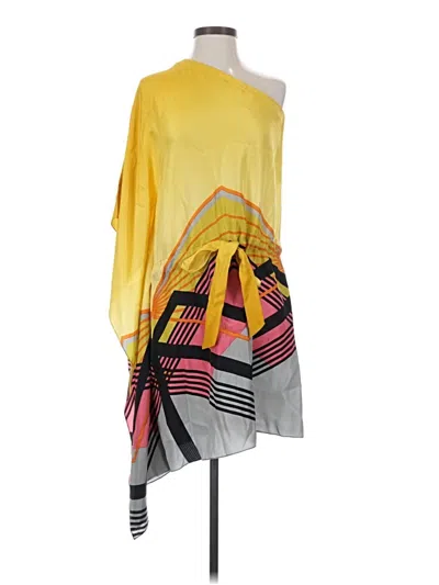 Pre-owned Nicole Miller Casual Dress In Yellow