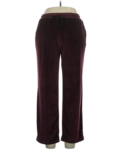 Pre-owned Nicole Miller Casual Pants In Burgundy