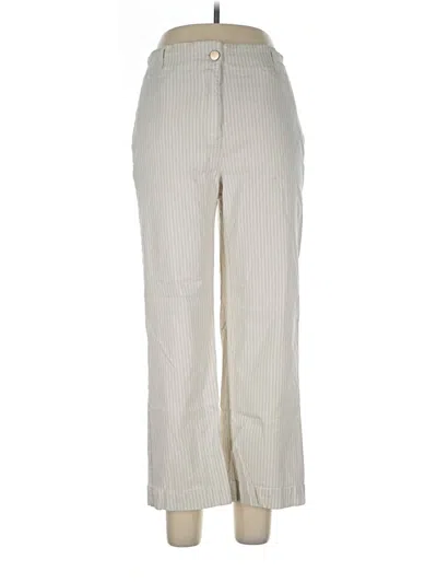 Pre-owned Nicole Miller Casual Pants In Ivory