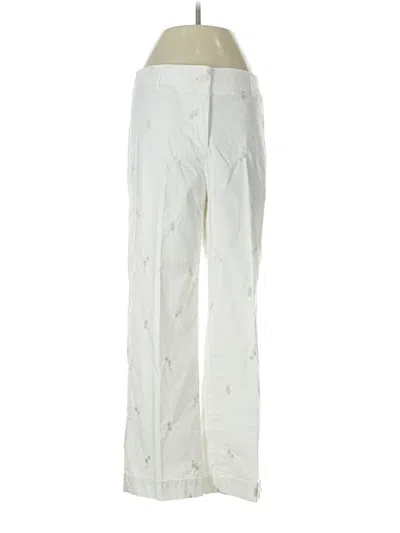 Pre-owned Nicole Miller Casual Pants In Ivory