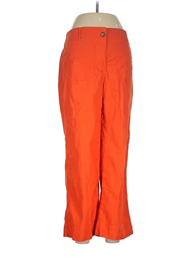 Pre-owned Nicole Miller Casual Pants In Orange