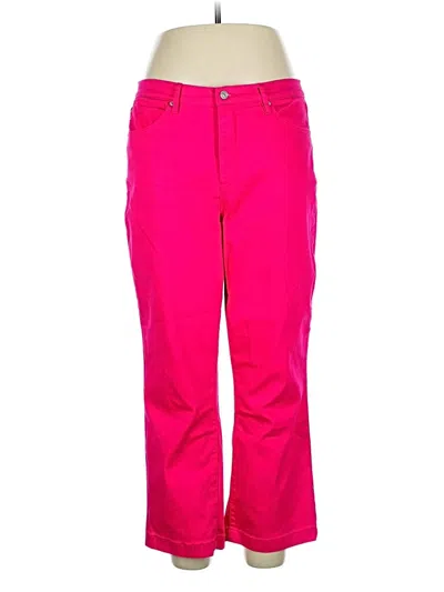 Pre-owned Nicole Miller Casual Pants In Pink