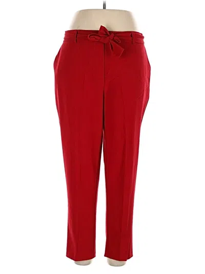 Pre-owned Nicole Miller Casual Pants In Red