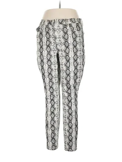 Pre-owned Nicole Miller Casual Pants In Silver