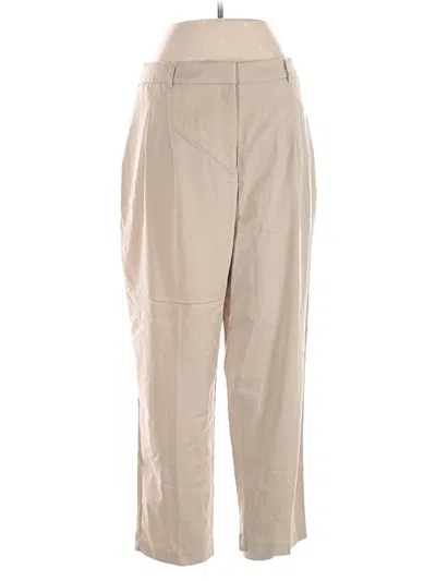 Pre-owned Nicole Miller Casual Pants In Tan