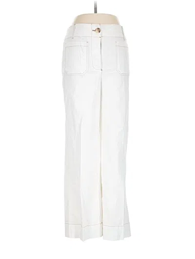 Pre-owned Nicole Miller Casual Pants In White