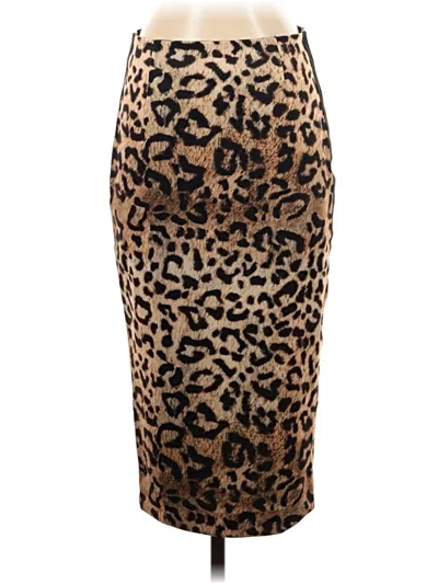 Pre-owned Nicole Miller Casual Skirt In Brown