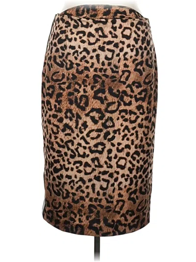 Pre-owned Nicole Miller Casual Skirt In Brown