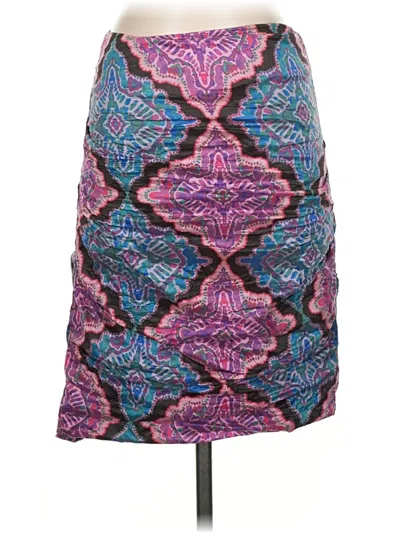 Pre-owned Nicole Miller Casual Skirt In Purple