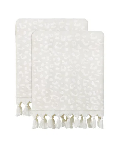 Nicole Miller Celina 2-pc. Bath Towel Set, 27" X 54" In Cream