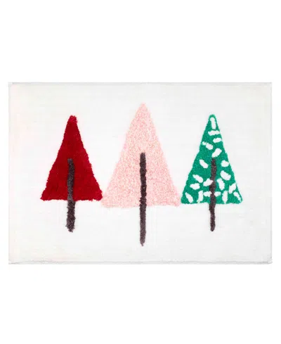 Nicole Miller Chic Tree Rug, 30" X 20" In White