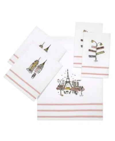 Nicole Miller City Girl Cotton Towel Collection In Multi