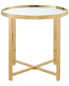 NICOLE MILLER NICOLE MILLER CLARITY GOLD END TABLE