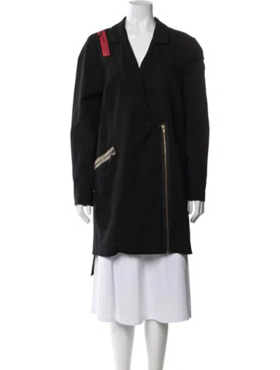 Pre-owned Nicole Miller Coat In Black