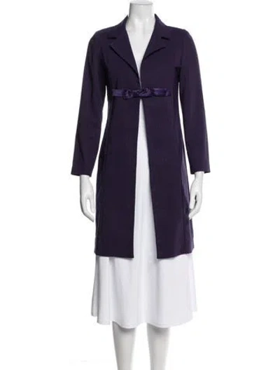 Pre-owned Nicole Miller Coat In Purple