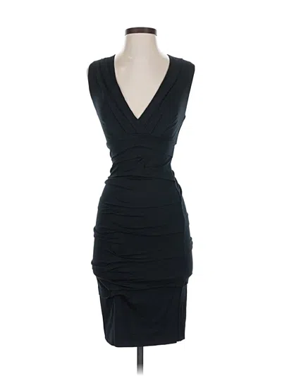 Pre-owned Nicole Miller Cocktail Dress In Black