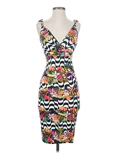 Pre-owned Nicole Miller Cocktail Dress In Black