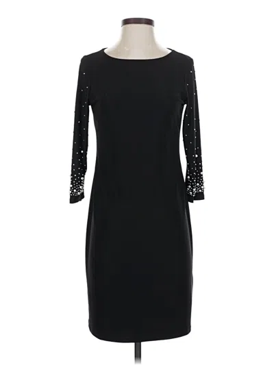 Pre-owned Nicole Miller Cocktail Dress In Black