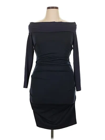 Pre-owned Nicole Miller Cocktail Dress In Black