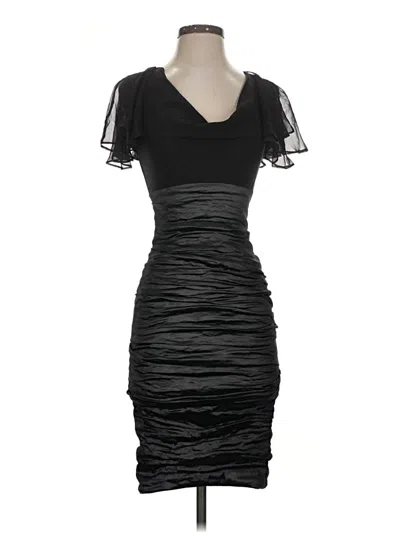 Pre-owned Nicole Miller Cocktail Dress In Black