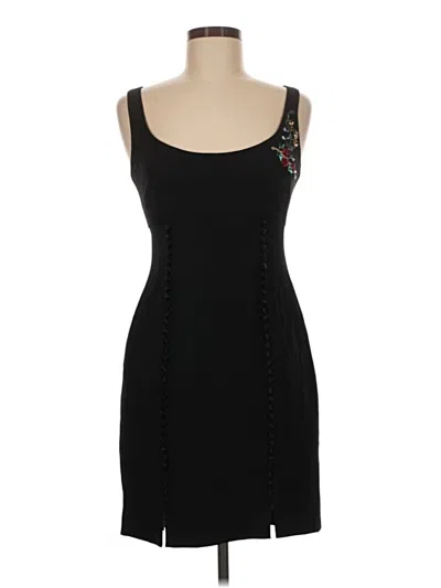 Pre-owned Nicole Miller Cocktail Dress In Black