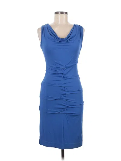 Pre-owned Nicole Miller Cocktail Dress In Blue