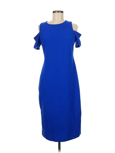 Pre-owned Nicole Miller Cocktail Dress In Blue