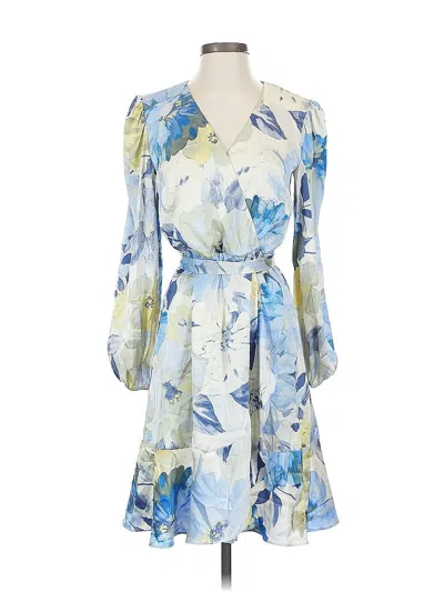 Pre-owned Nicole Miller Cocktail Dress In Blue