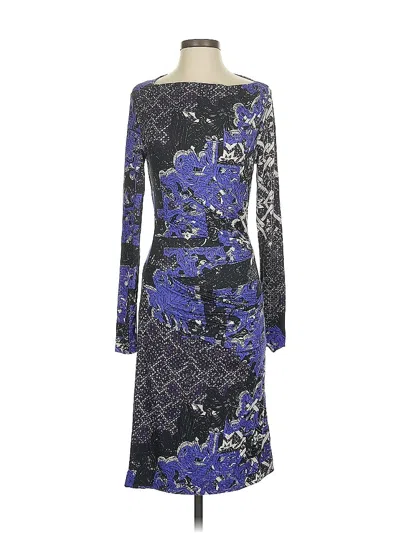 Pre-owned Nicole Miller Cocktail Dress In Blue