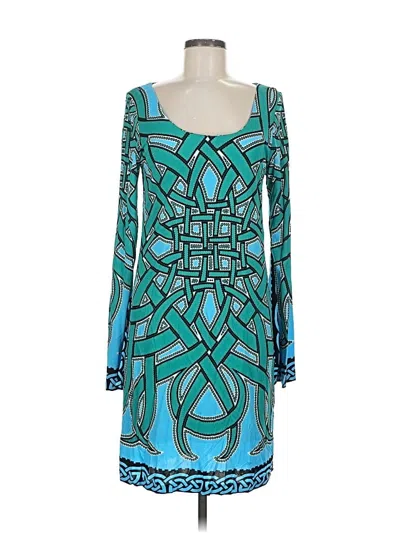 Pre-owned Nicole Miller Cocktail Dress In Blue