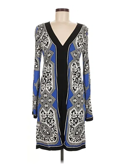 Pre-owned Nicole Miller Cocktail Dress In Blue