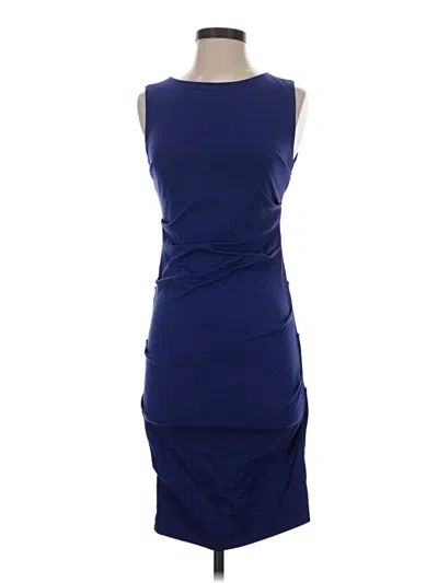 Pre-owned Nicole Miller Cocktail Dress In Blue