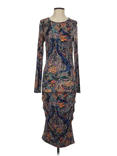 Pre-owned Nicole Miller Cocktail Dress In Blue