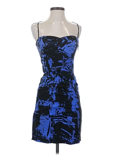 Pre-owned Nicole Miller Cocktail Dress In Blue