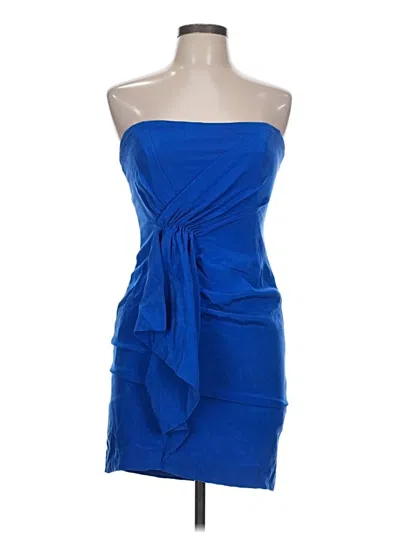 Pre-owned Nicole Miller Cocktail Dress In Blue