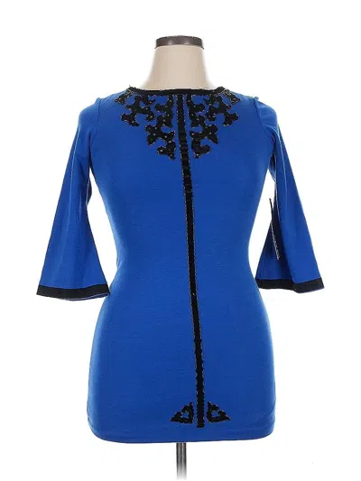 Pre-owned Nicole Miller Cocktail Dress In Blue