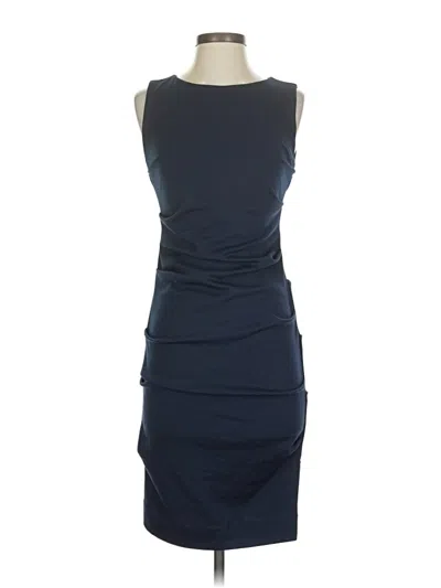 Pre-owned Nicole Miller Cocktail Dress In Blue