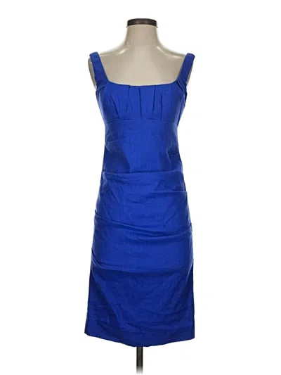 Pre-owned Nicole Miller Cocktail Dress In Blue