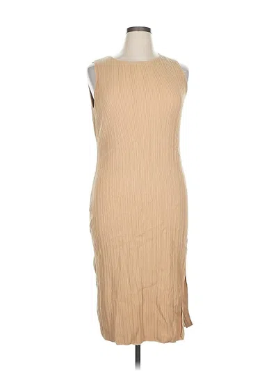 Pre-owned Nicole Miller Cocktail Dress In Brown
